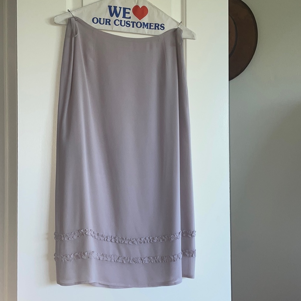 Lavender silk skirt_made in France